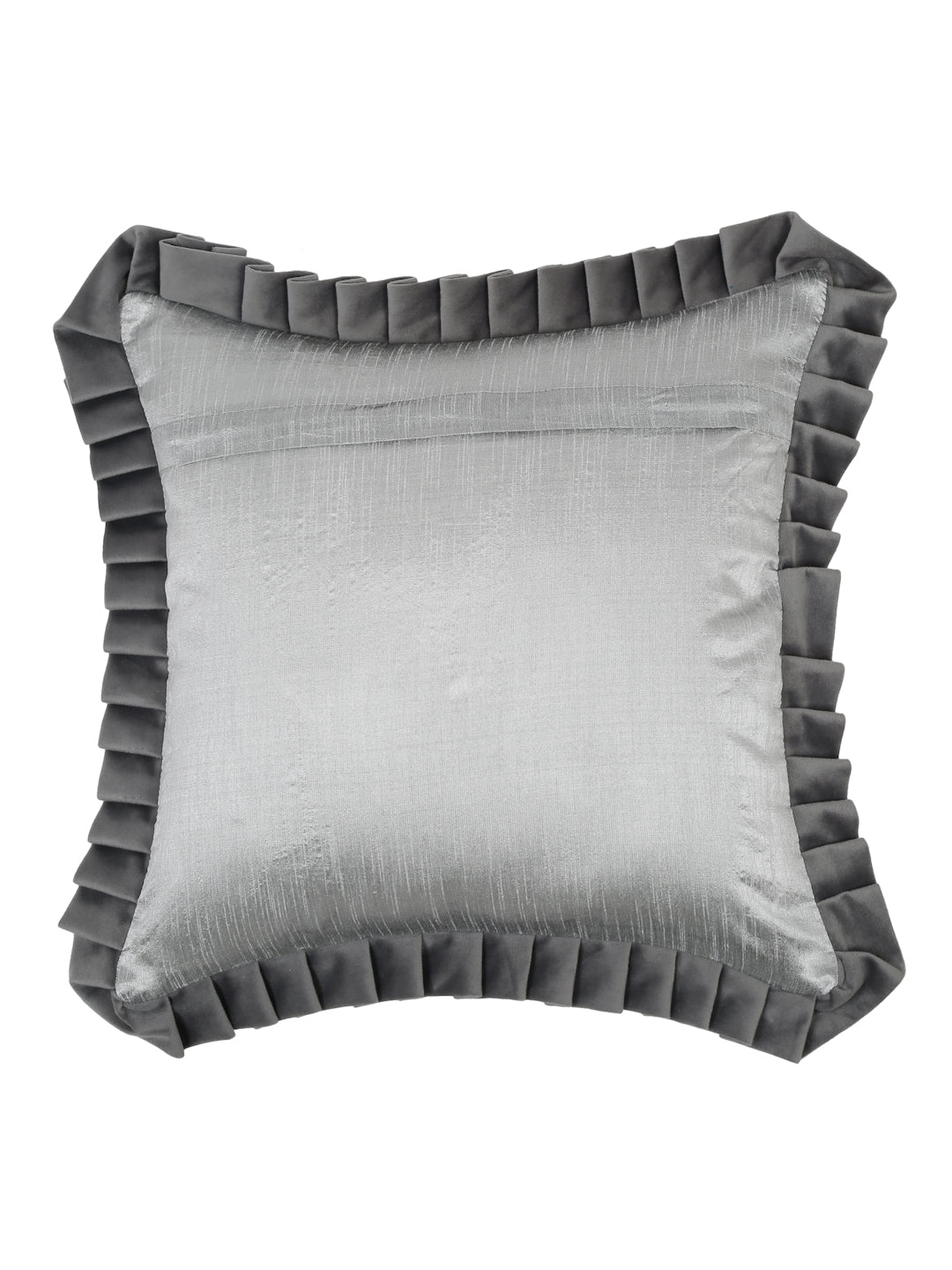SOFT QUILTED VELVET FRILLED CUSHION COVERS image 3