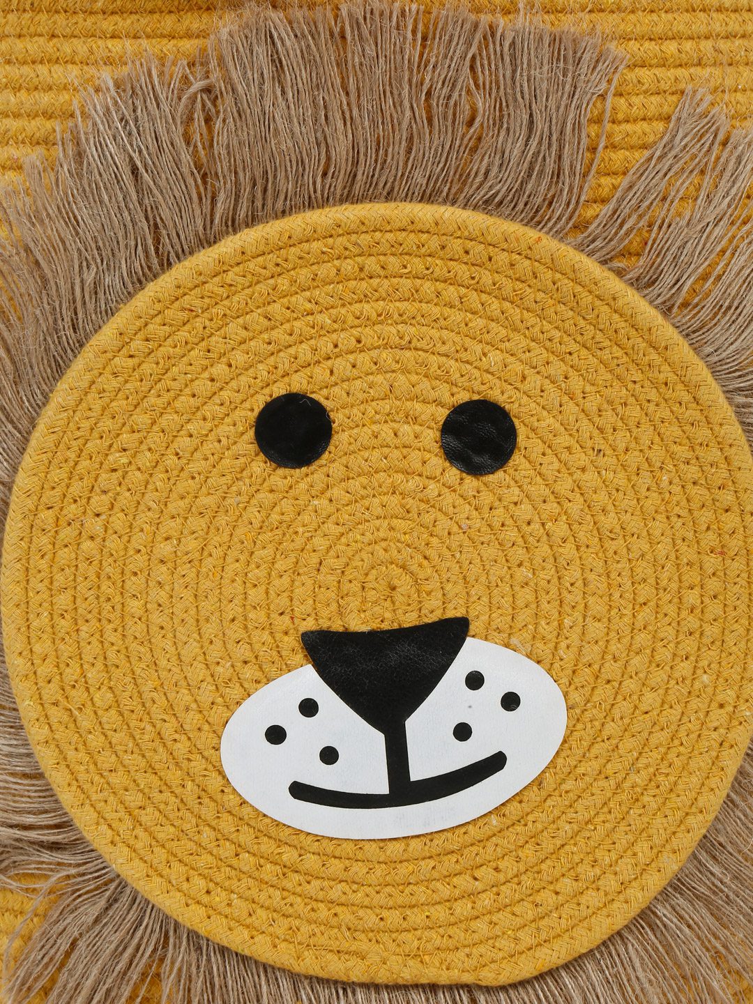PURE COTTON CARTOON FACE HAND WOVEN LAUNDRY HAMPER WITH COVER BY HOSTA HOMES image 2