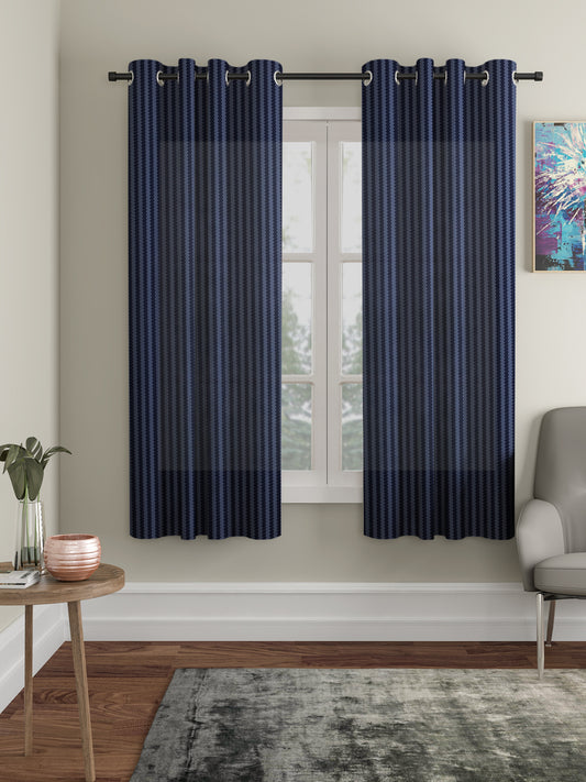Geometric Design Window Curtain Pack of 2 image 0