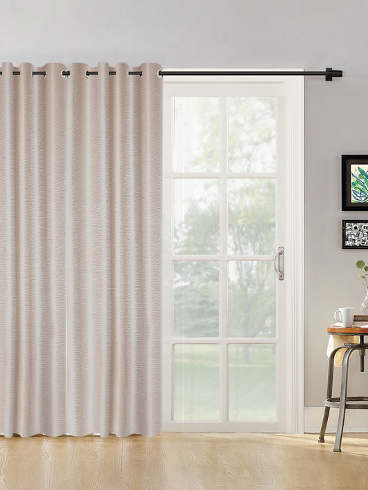 SELF TEXTURED BLACKOUT DOOR CURTAIN PACK OF 1 BY HOSTA HOMES image 0