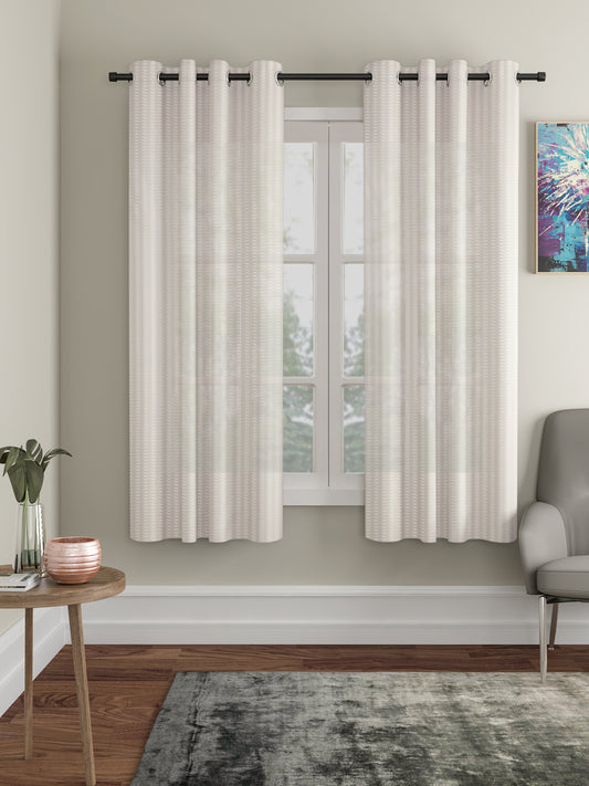 Geometric Design Window Curtain Pack of 2 image 0