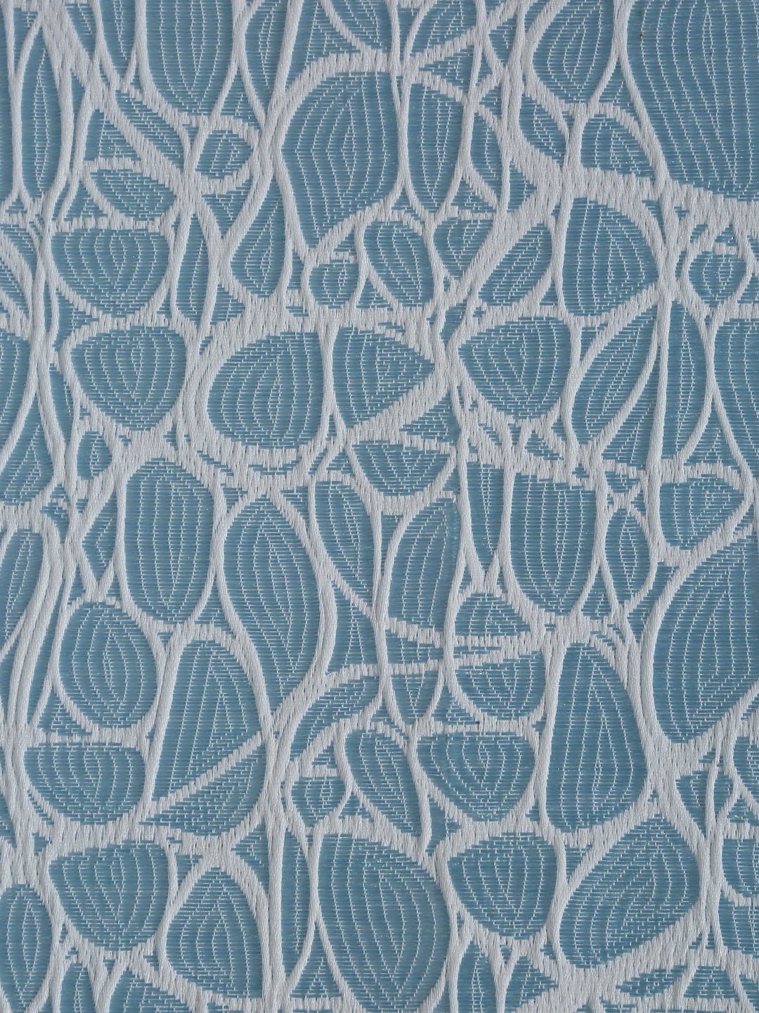 Self-Textured Geometric Pattern Polyester Curtains - Window & Door Size image 2