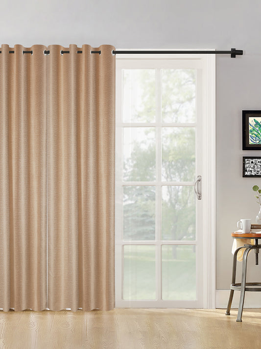SELF TEXTURED BLACKOUT DOOR CURTAIN PACK OF 1 BY HOSTA HOMES image 0