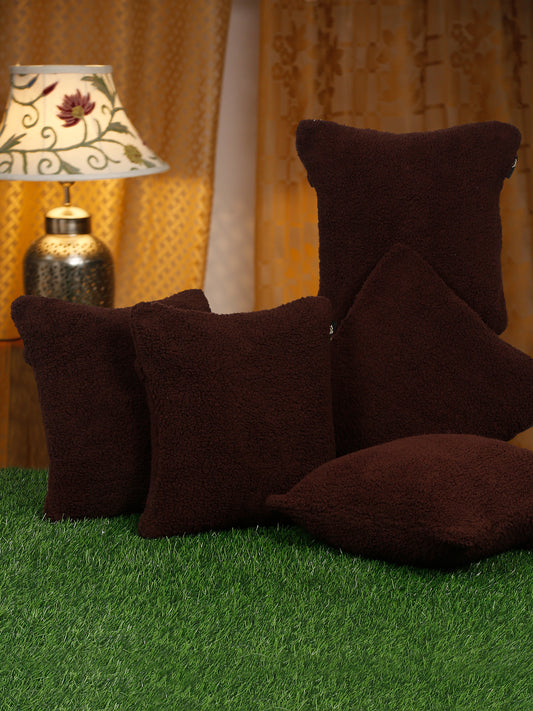 SOFT FUR SOLID PATTERN CUSHION COVERS image 0