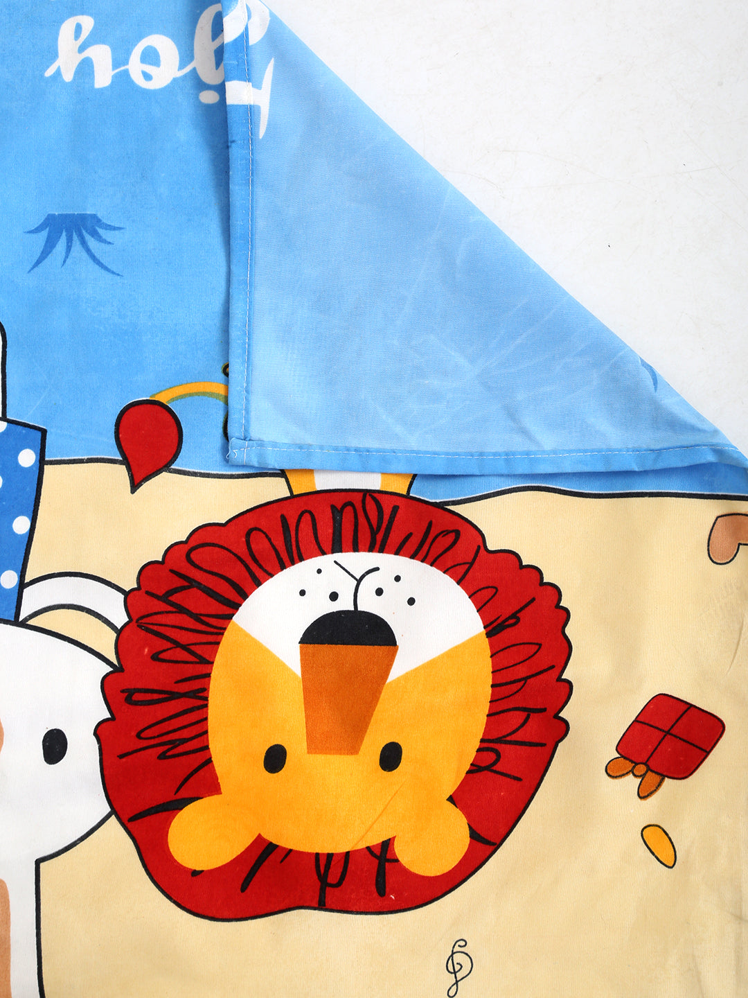 Hosta Homes Animal Printed Multicolored Bed Sheet With Pillow Cover image 4