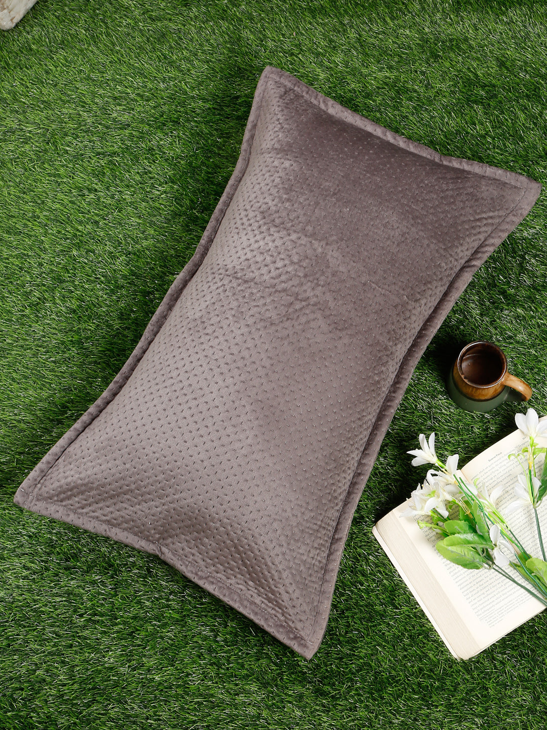ULTRASONIC Poly velvet Abstract Pillow Cover (Pack of 1) by Hosta Homes image 0
