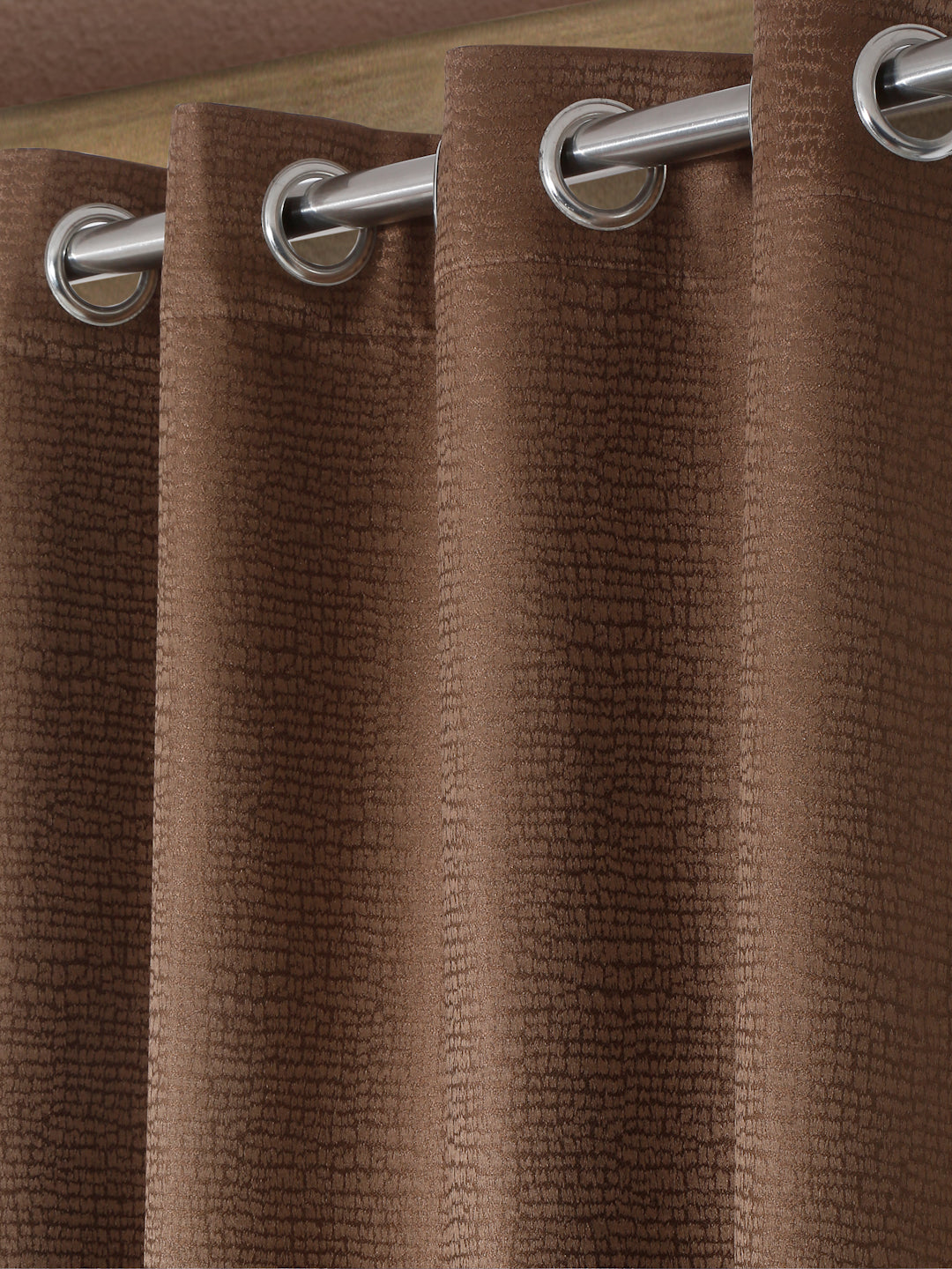 SELF TEXTURED BLACKOUT DOOR CURTAIN PACK OF 2 BY HOSTA HOMES image 1