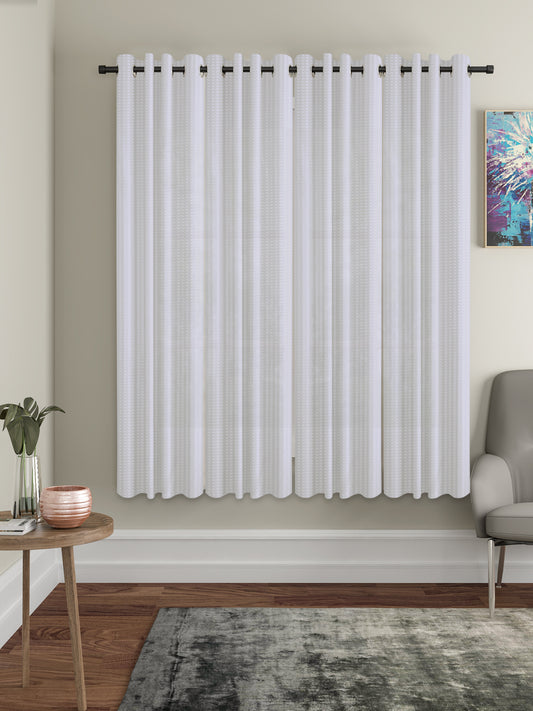 Geometric Design Window Curtain Pack of 4 image 0