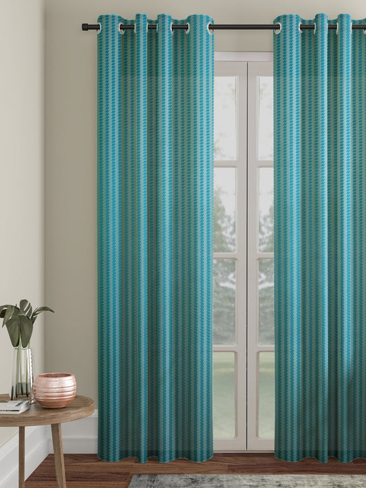 Geometric Design Door Curtain Pack of 1 image 0