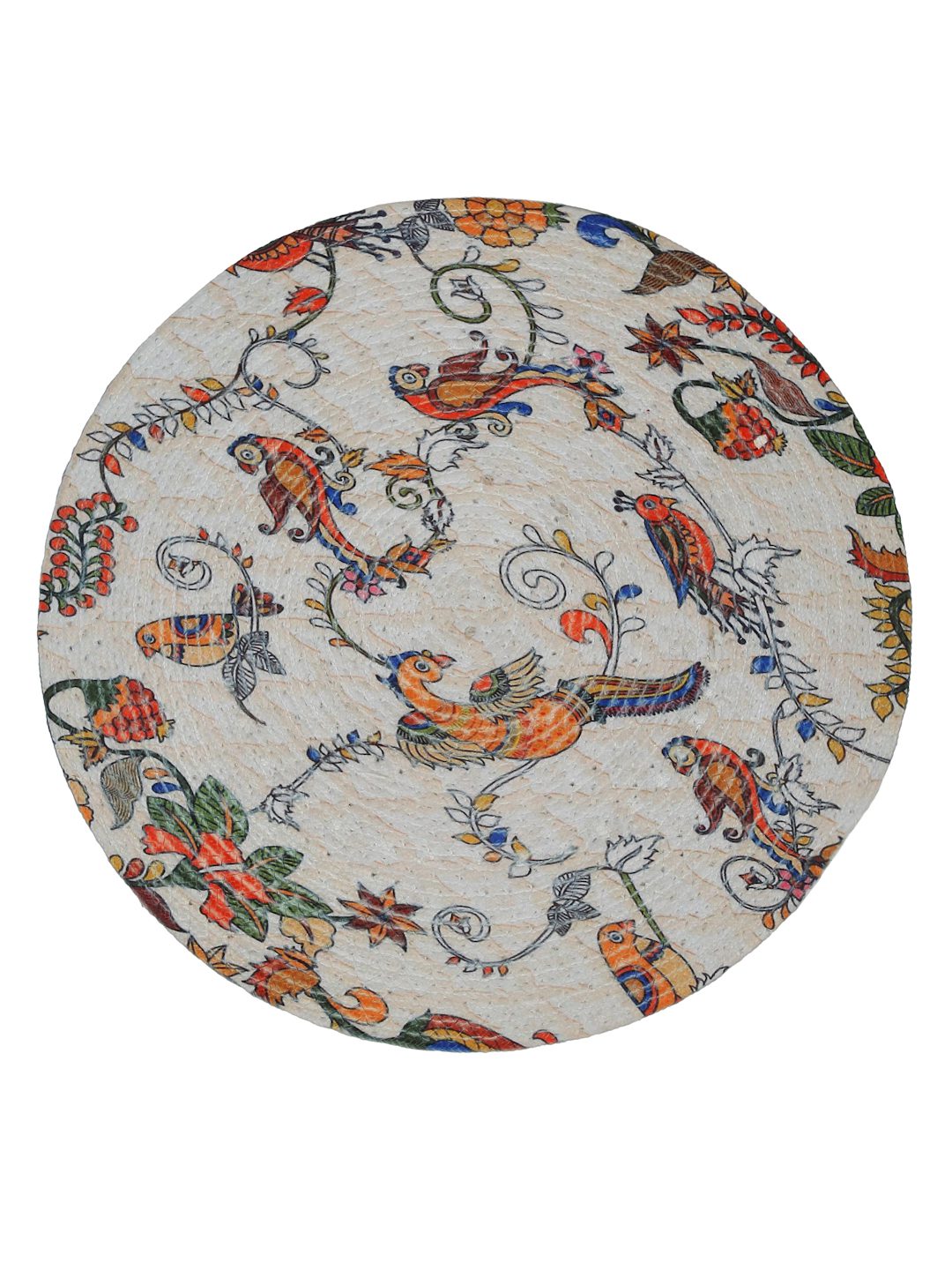White & Yellow Printed Pure Cotton Table Placemats image 2