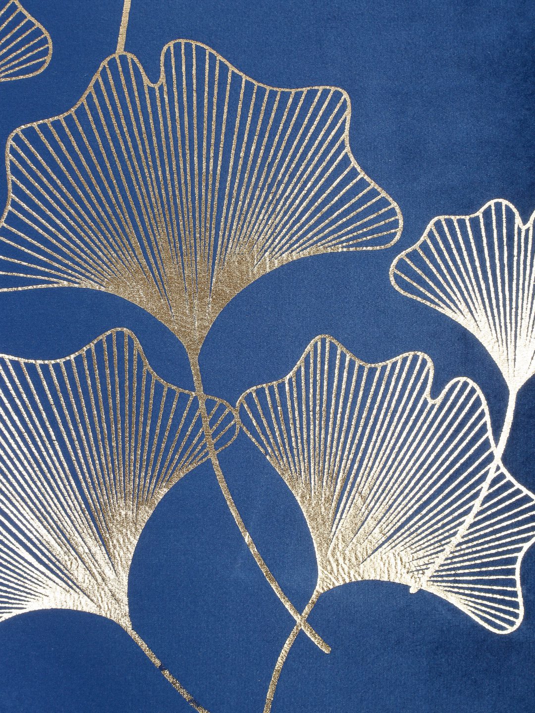 16X16 Soft Velvet , Foil Printed Blue ,Zipper image 2