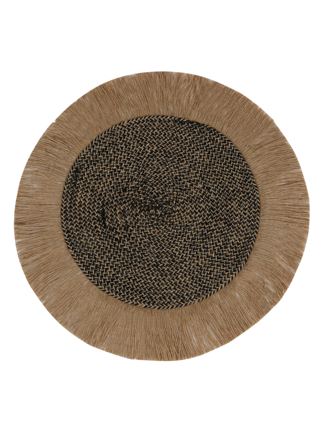 Jute Cotton Frilly Reversible Table Mat image 2