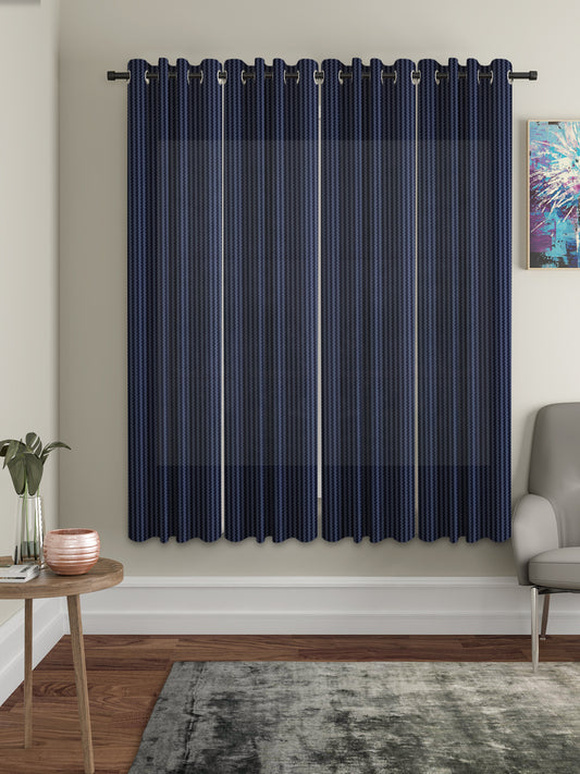 Geometric Design Window Curtain Pack of 4 image 0
