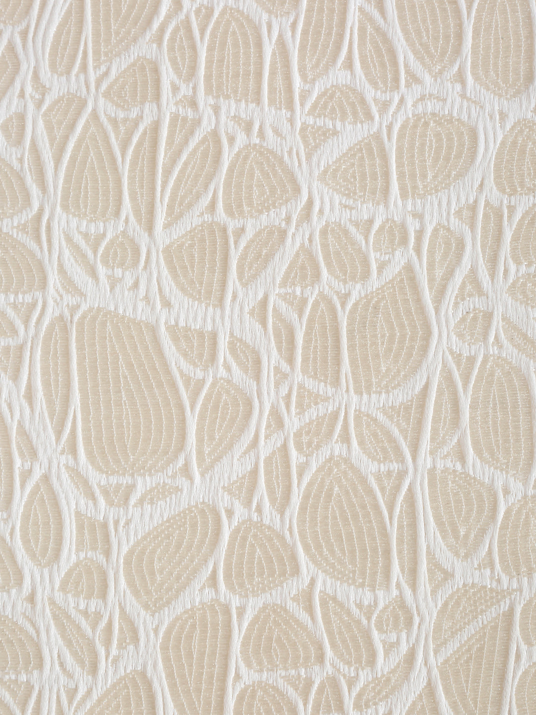 Self-Textured Geometric Pattern Polyester Curtains - Window & Door Size image 2