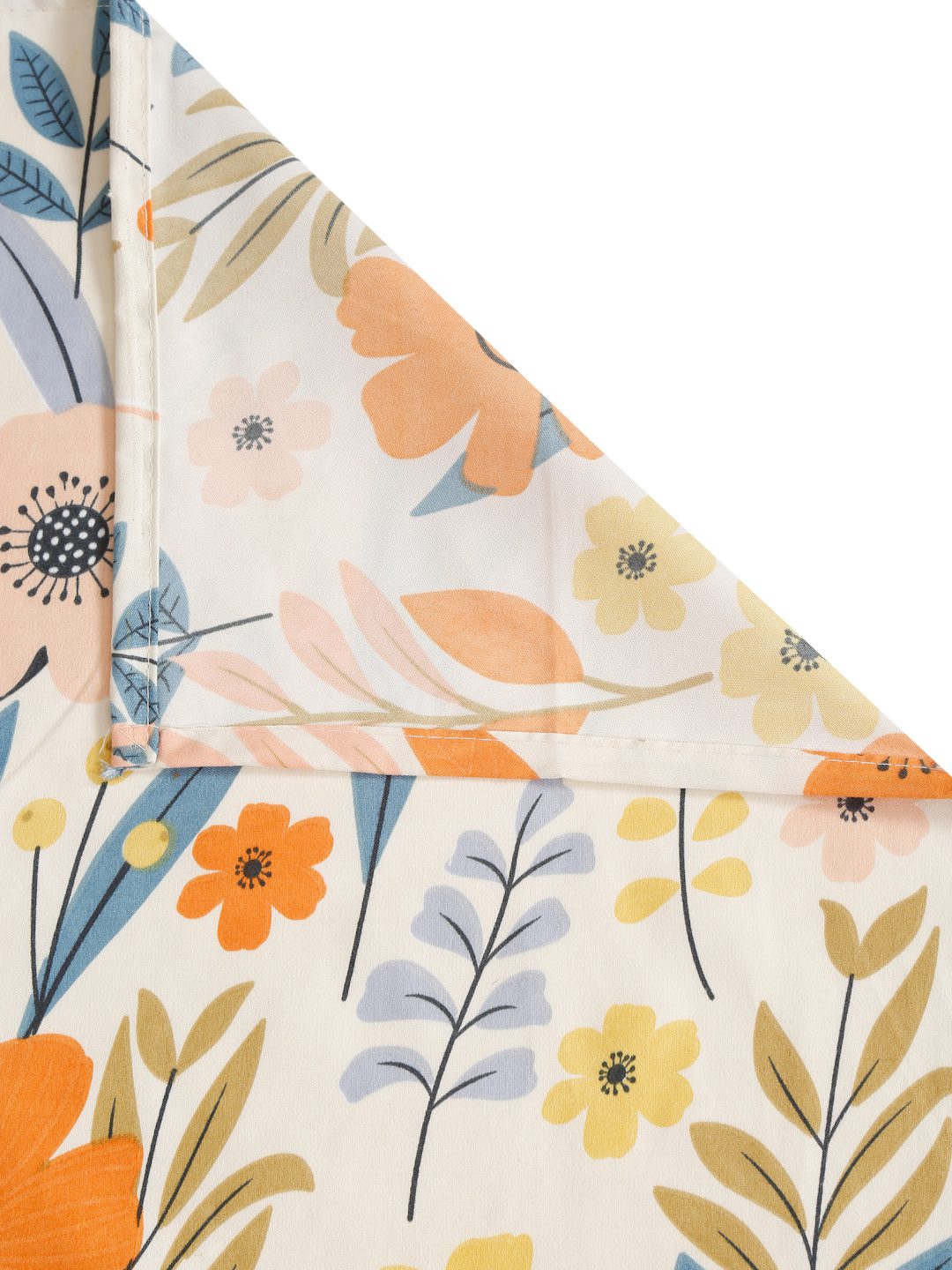 280 TC FLORAL DESIGN MULTICOLOR SINGLE SIZE BED SHEET WITH 1 PILLOW COVER BY HOSTA HOMES image 3
