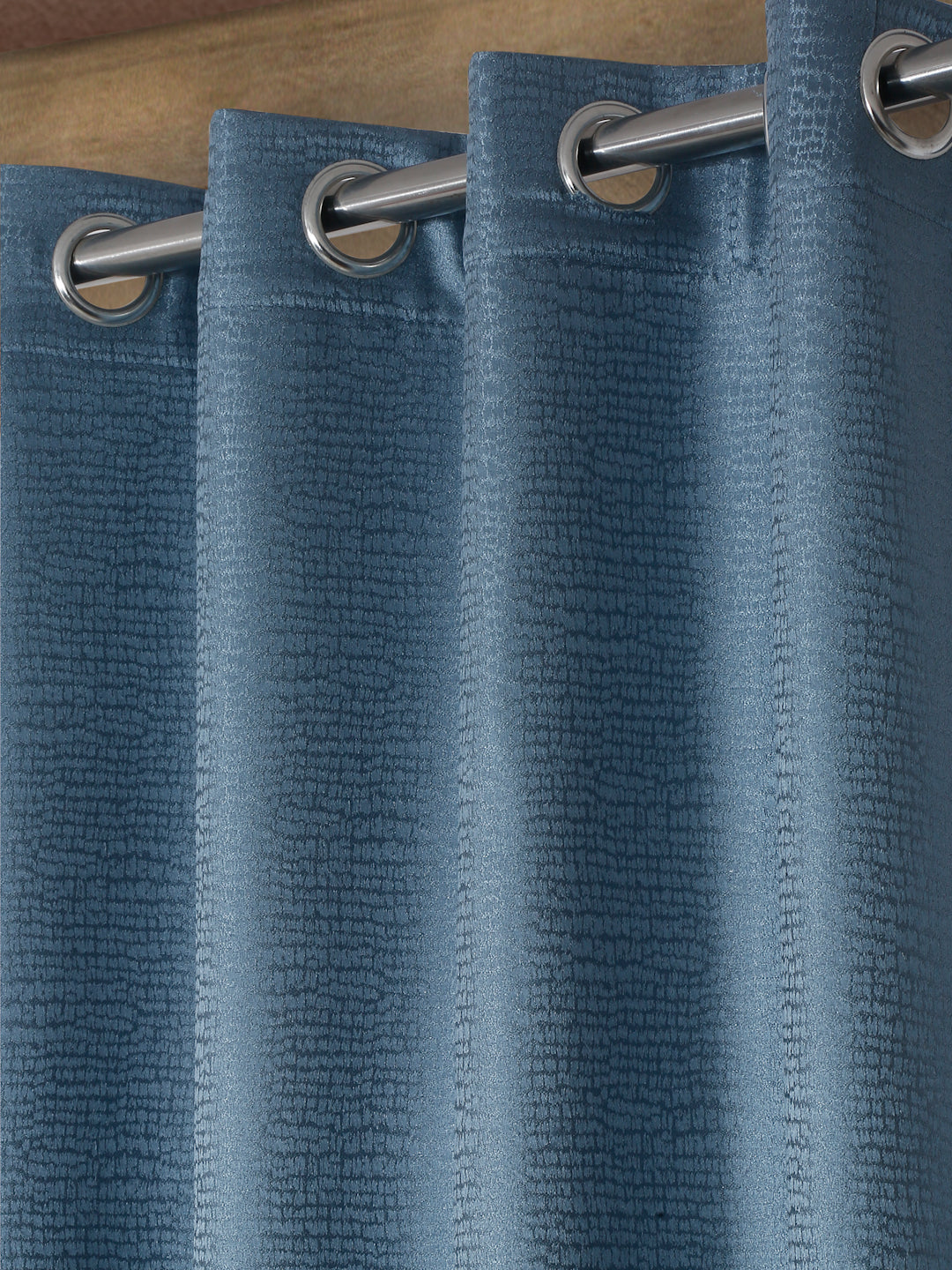SELF TEXTURED BLACKOUT DOOR CURTAIN PACK OF 1 BY HOSTA HOMES image 1