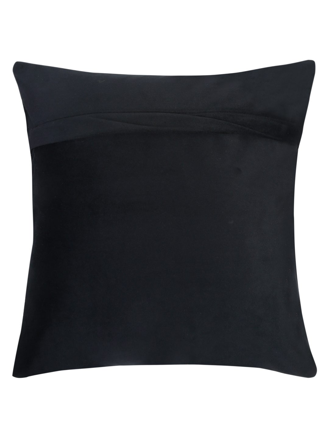 16X16 Soft Velvet , Foil Printed Black ,Zipper image 3