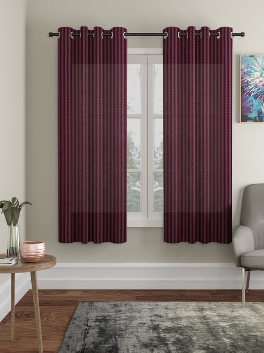 Geometric Design Window Curtain Pack of 2 image 0