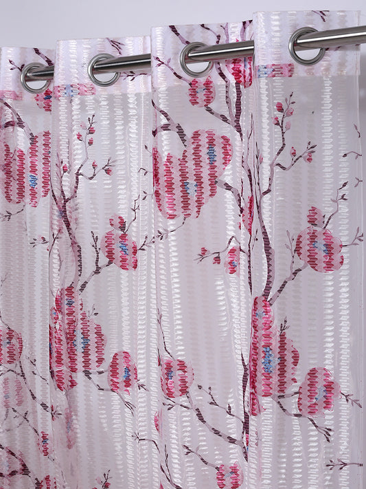 Floral Design Door Curtain Pack of 3 image 1