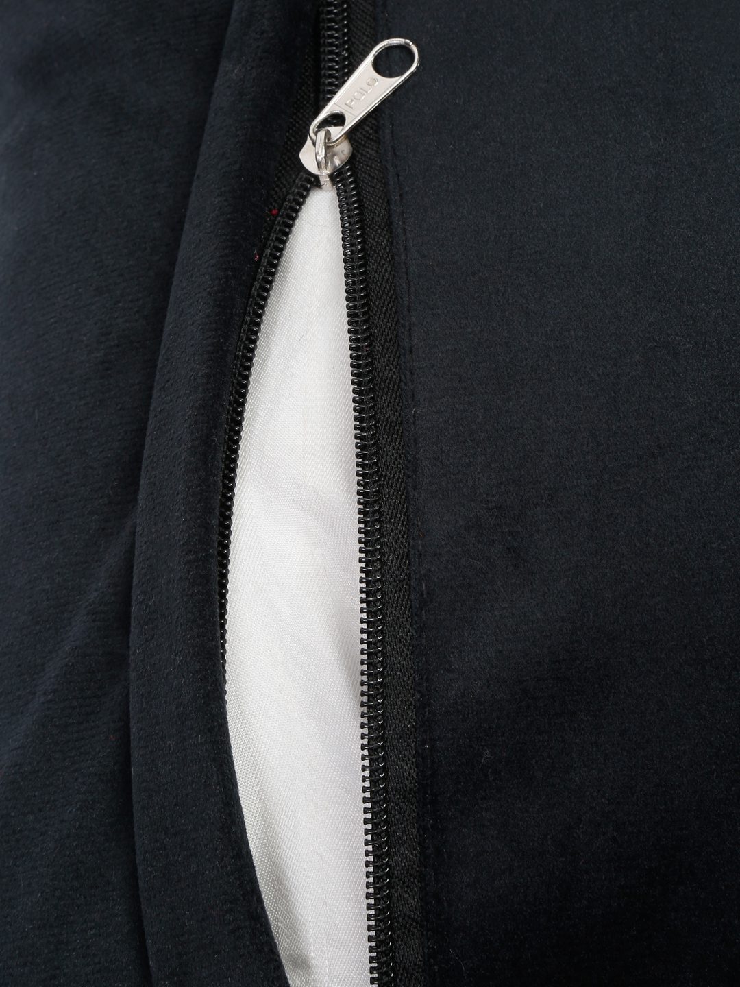 16X16 Soft Velvet , Foil Printed Black ,Zipper image 4