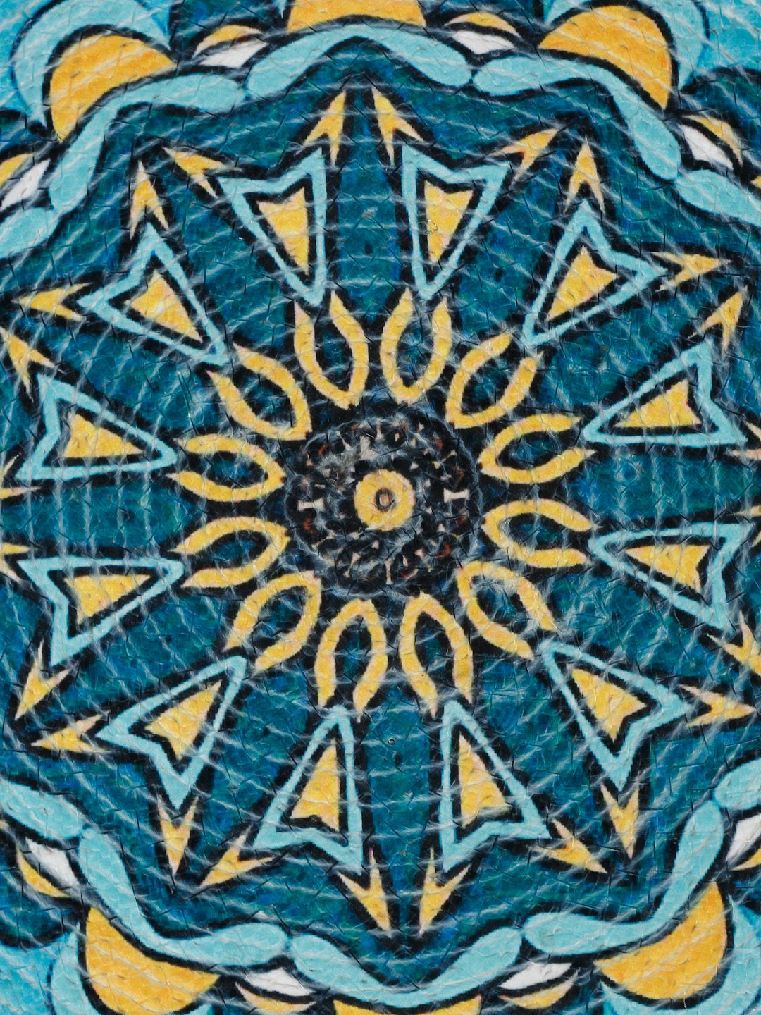 Yellow & Blue Printed Pure Cotton Table Placemats image 3