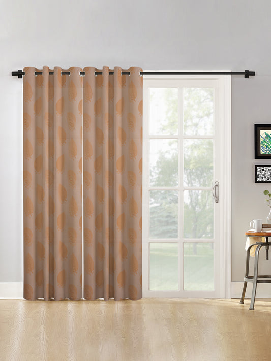 Floral Design XL Door Curtain Pack of 2 image 0