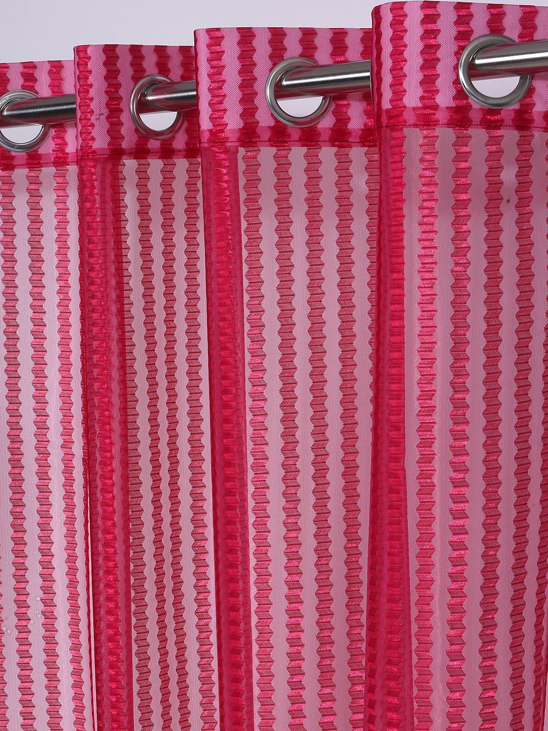 Floral Design Door Curtain Pack of 3 image 2