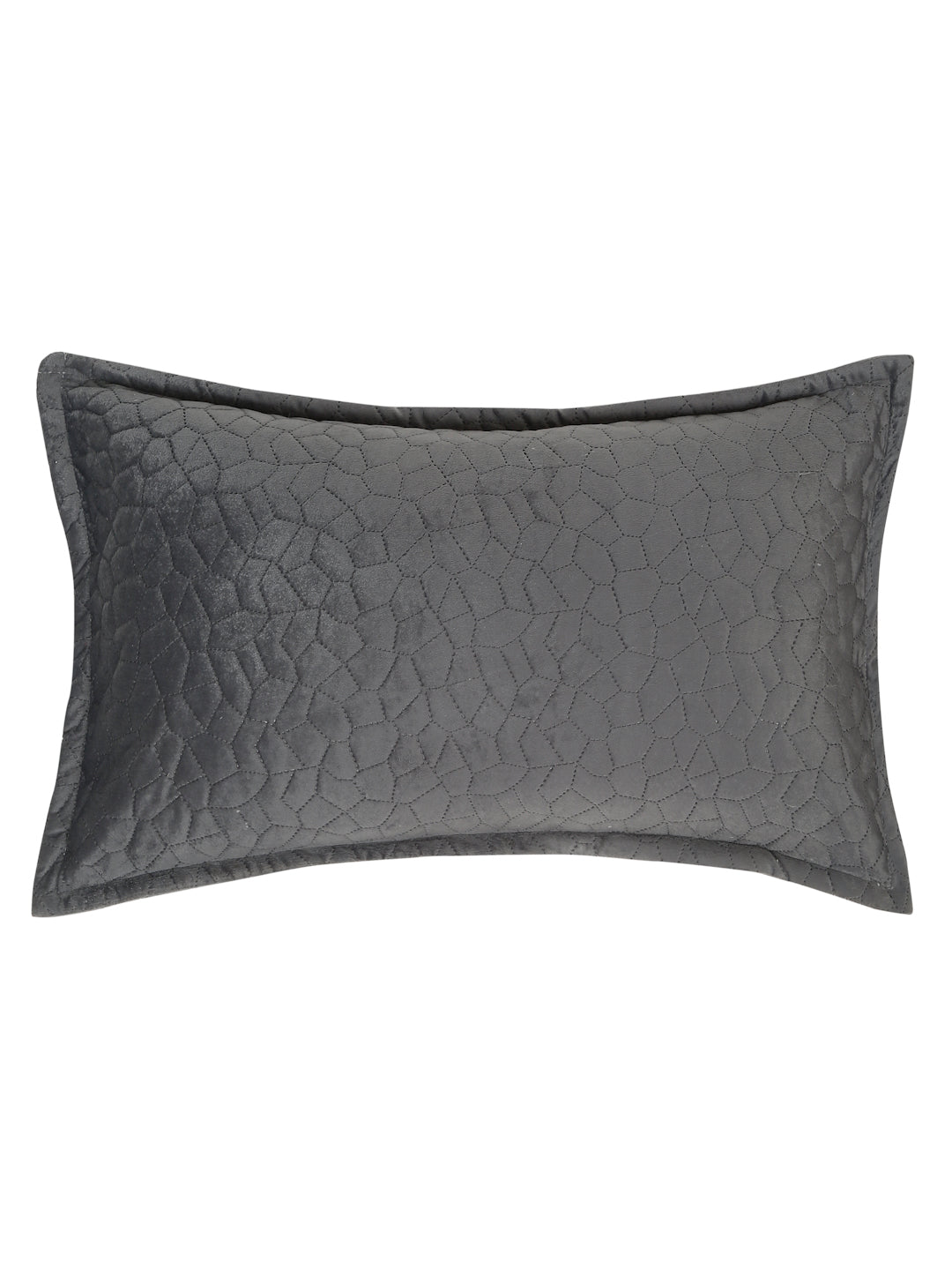 ULTRASONIC Poly velvet Geometric Pillow Covers (Pack of 2) by Hosta Homes image 2