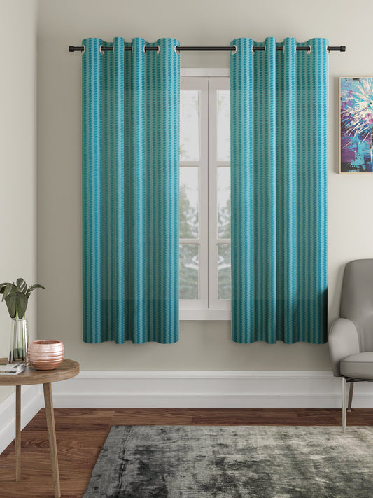 Geometric Design Window Curtain Pack of 2 image 0