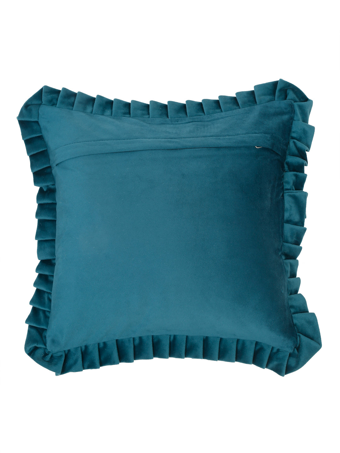 SOFT QUILTED VELVET FRILLED CUSHION COVERS image 3