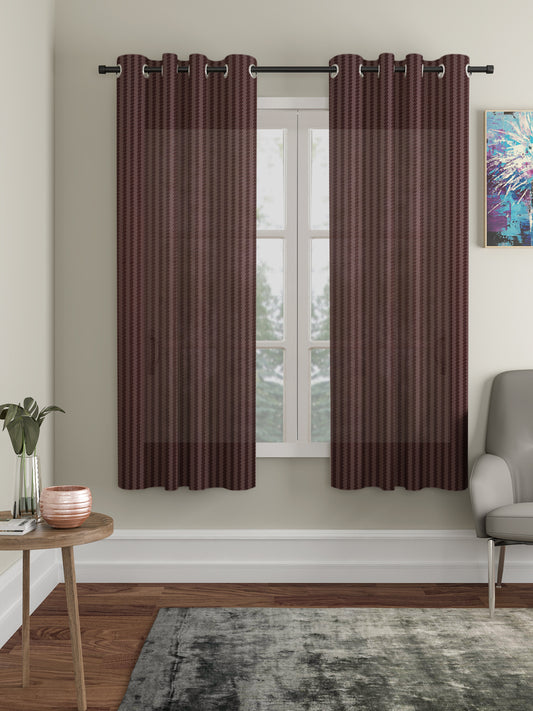 Geometric Design Window Curtain Pack of 2 image 0