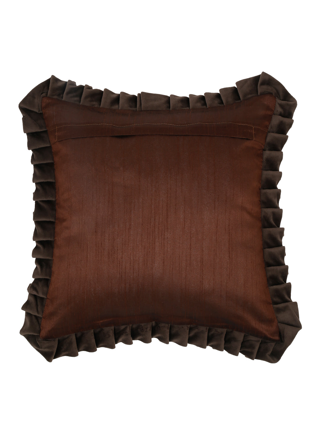 SOFT QUILTED VELVET FRILLED CUSHION COVERS image 3