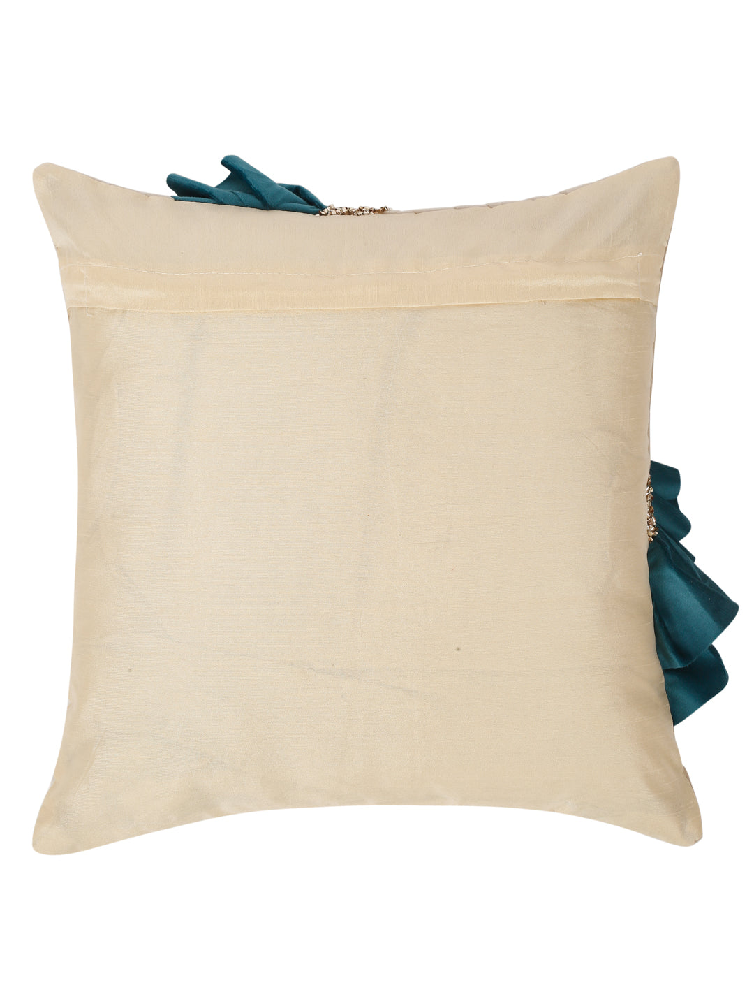 Quilted Velvet Frill Cushion Covers with Zipper image 3