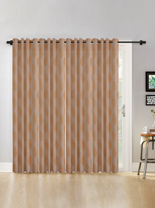 Floral Design XL Door Curtain Pack of 4 image 0