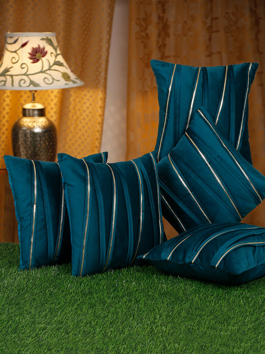 SOFT VELVET LINED PATTERN CUSHION COVERS image 0