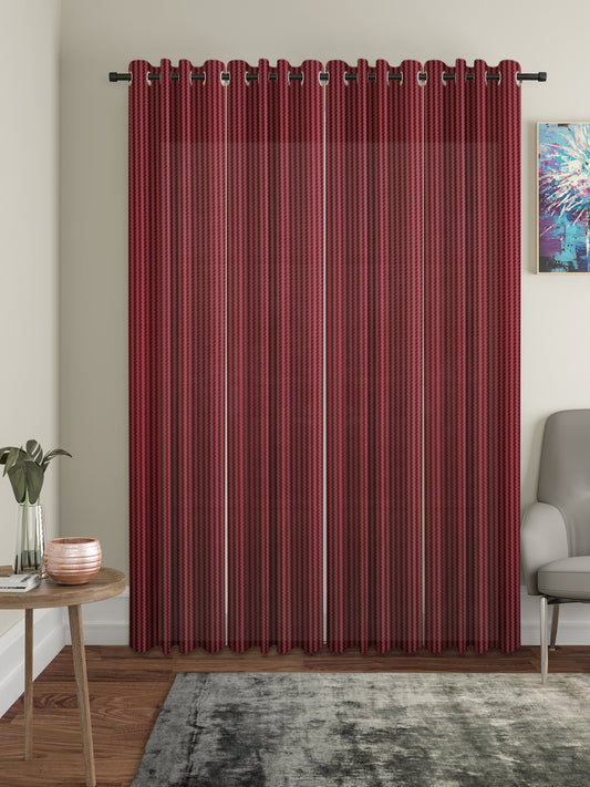 Geometric Design Door Curtain Pack of 4 image 0