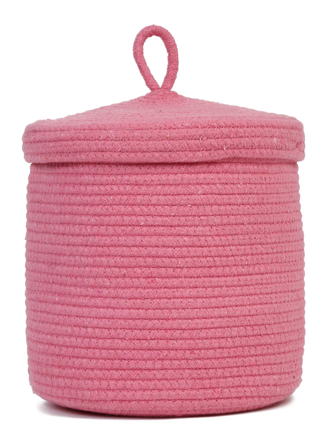 Foldable pink bunny laundry bag with bunny face