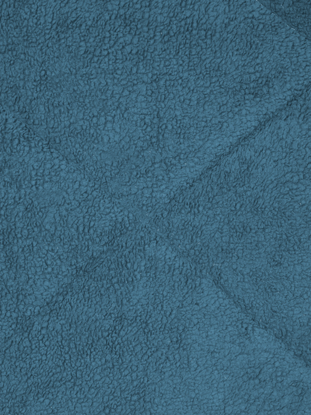 Aqua Blue Luxury Microfibre Filled Ultra Soft Embossed Sherpa Double Bed Quilt