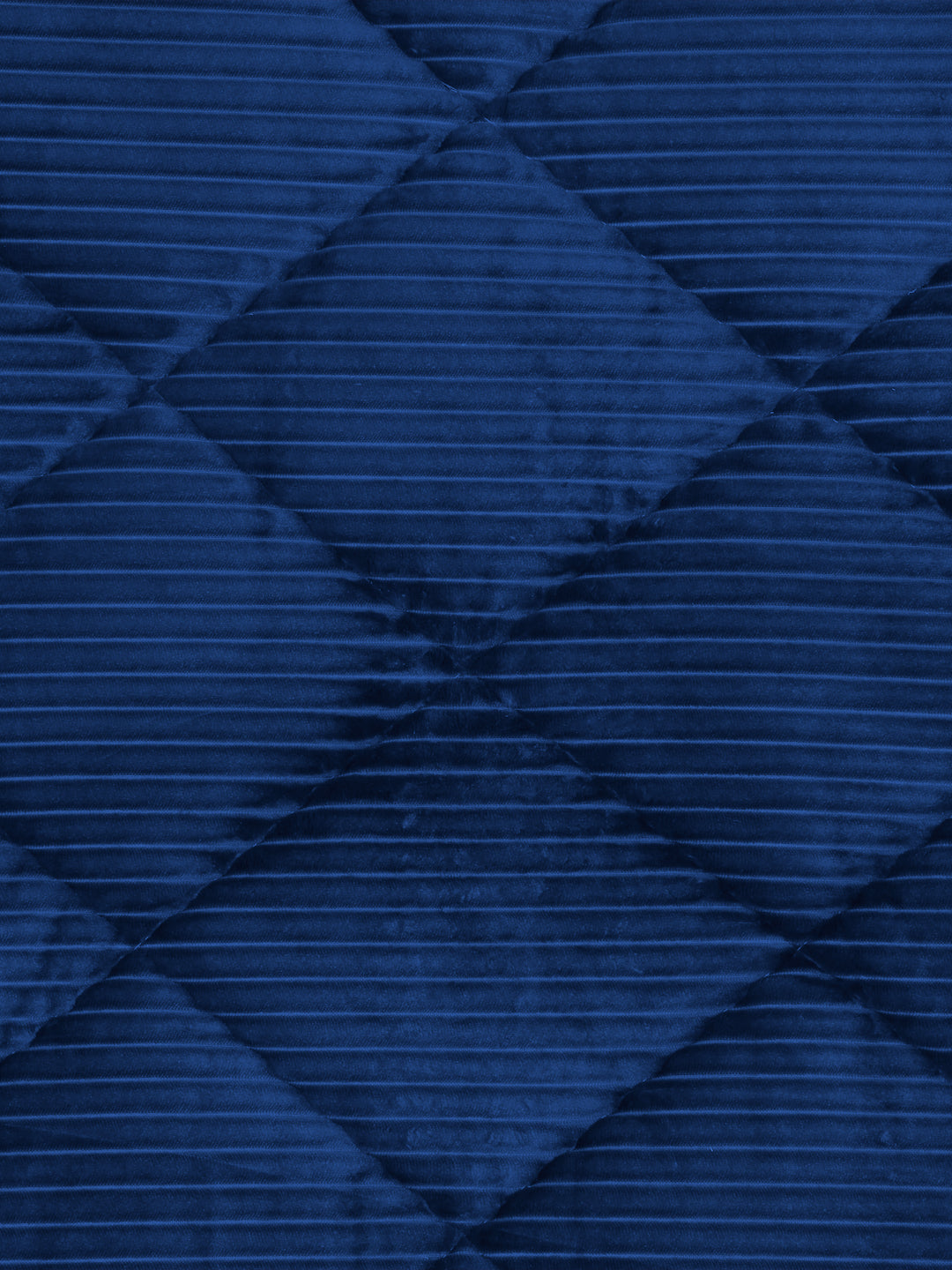 Navy Blue Luxury Microfibre Filled Ultra Soft Embossed Sherpa Double Bed Quilt