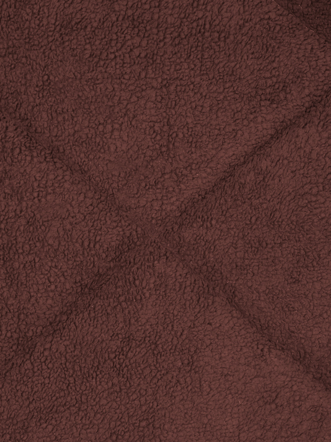 Brown Luxury Microfibre Filled Ultra Soft Embossed Sherpa Double Bed Quilt