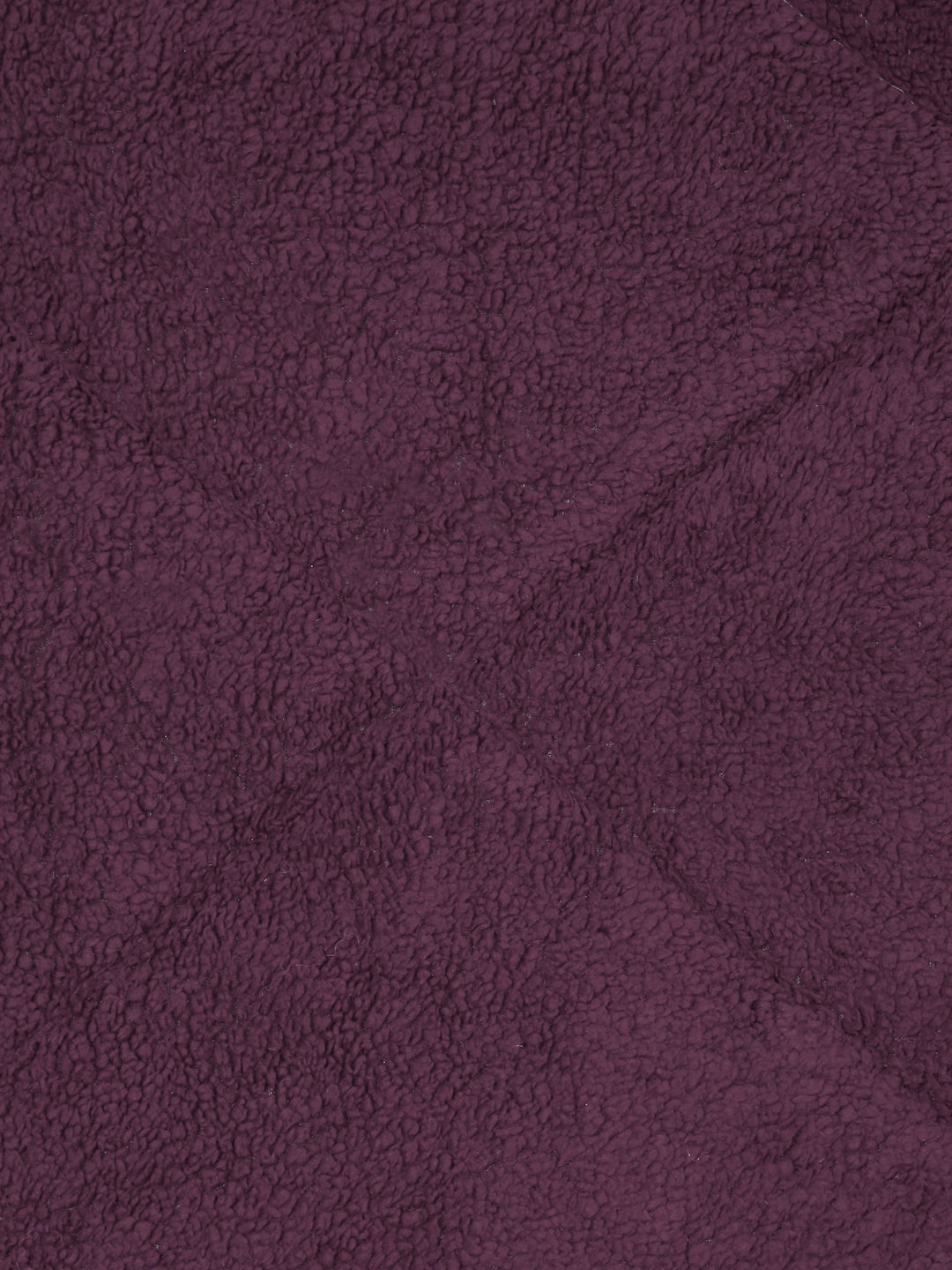 Purple Luxury Microfibre Filled Ultra Soft Embossed Sherpa Double Bed Quilt