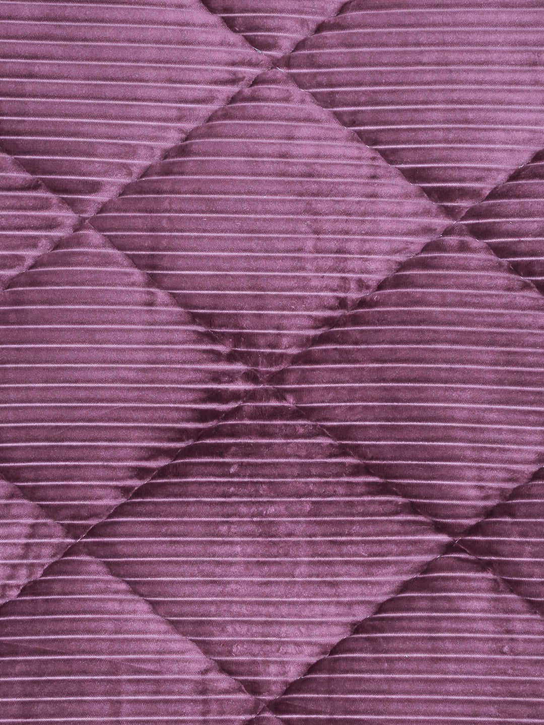 Lavender Luxury Microfibre Filled Ultra Soft Embossed Sherpa Double Bed Quilt