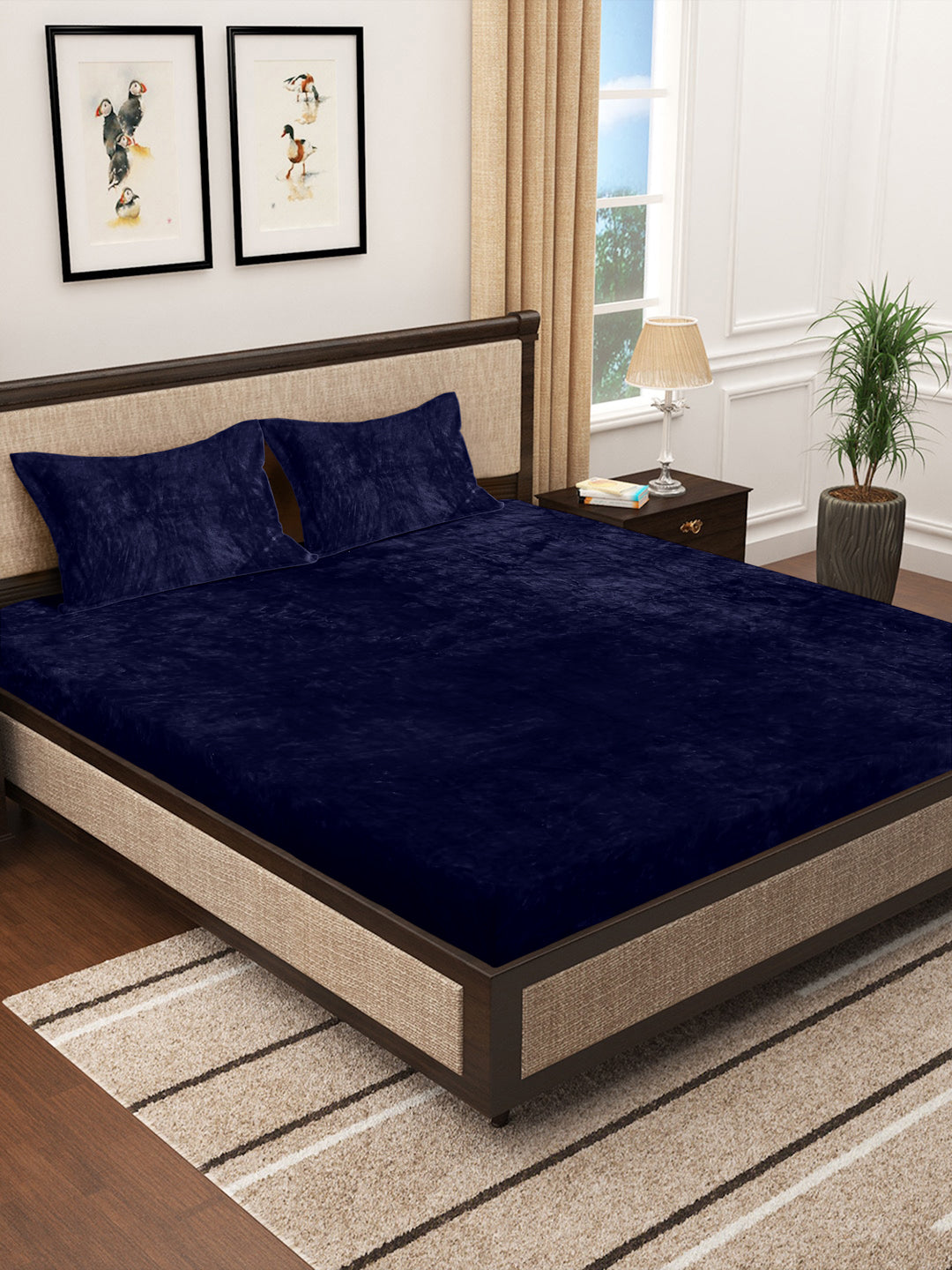 Grey Luxury Ultra Soft Warm Flannel 300 TC Bed Sheet