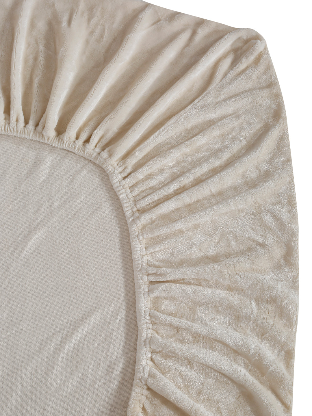 Cream Luxury Ultra Soft Warm Flannel 300 TC Bed Sheet