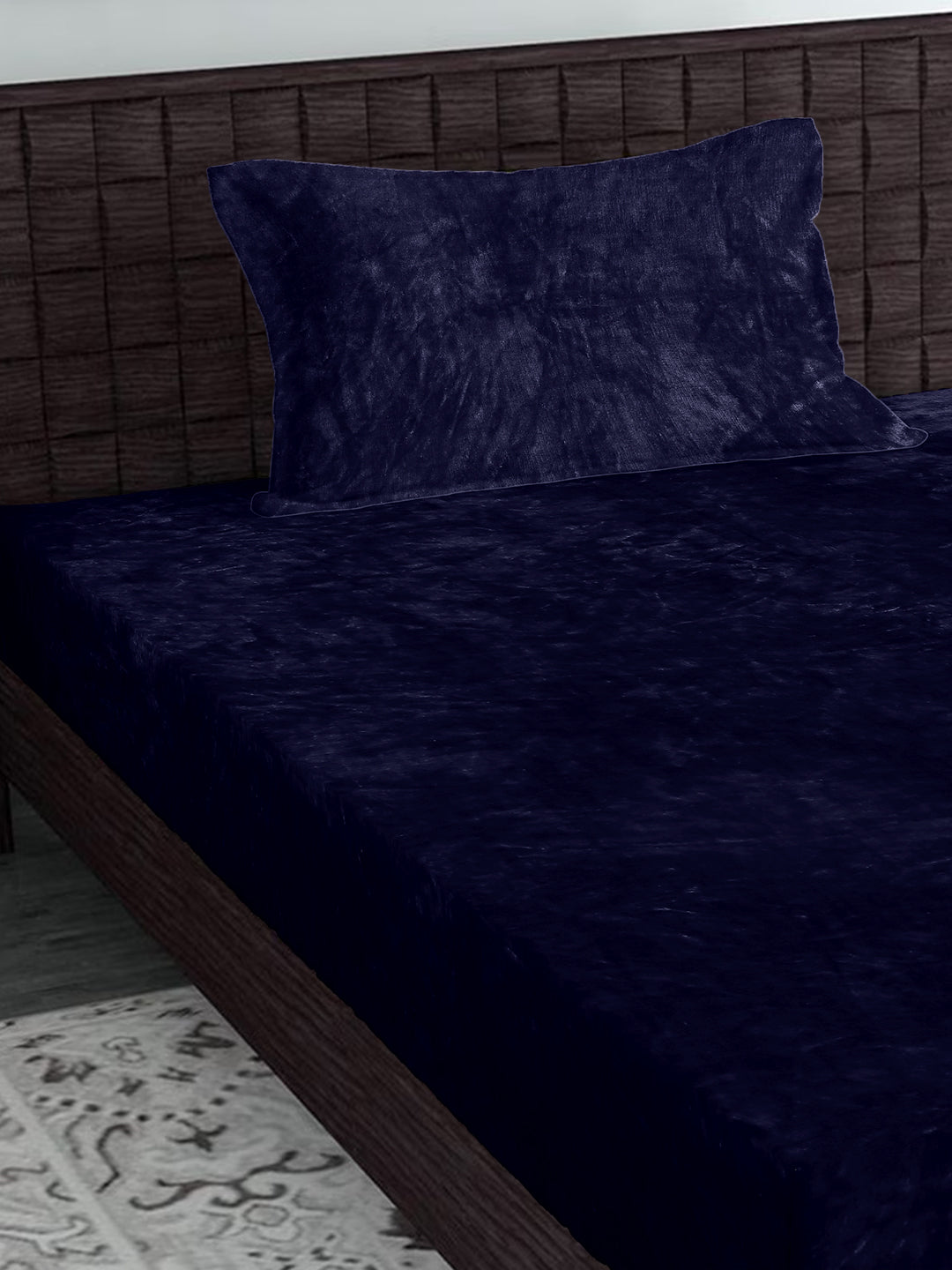 Grey Luxury Ultra Soft Warm Flannel 300 TC Bed Sheet