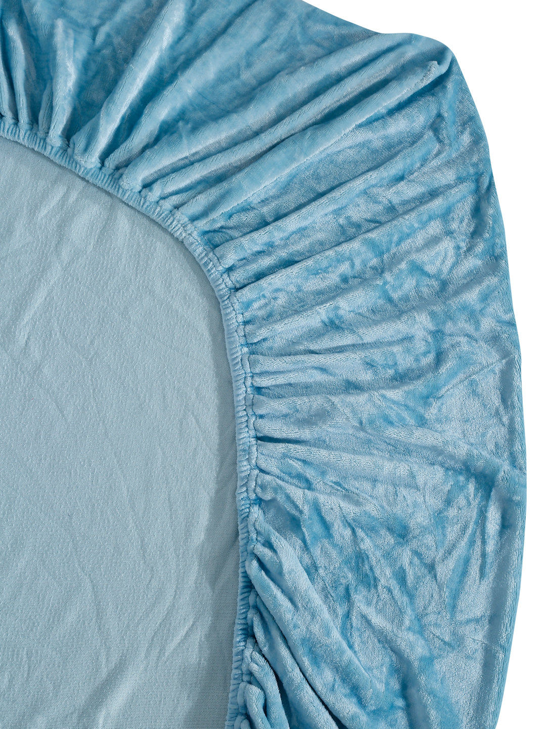 Aqua Blue Luxury Ultra Soft Warm Flannel 300 TC Bed Sheet