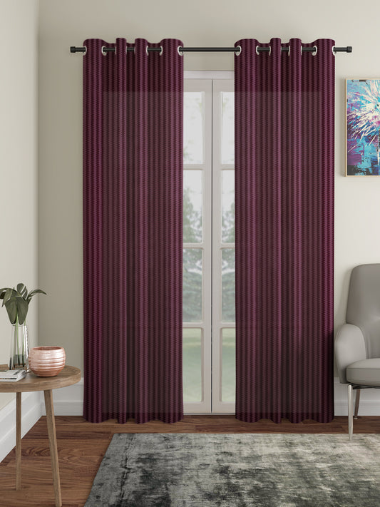 Geometric Design Door Curtain Pack of 2 image 0