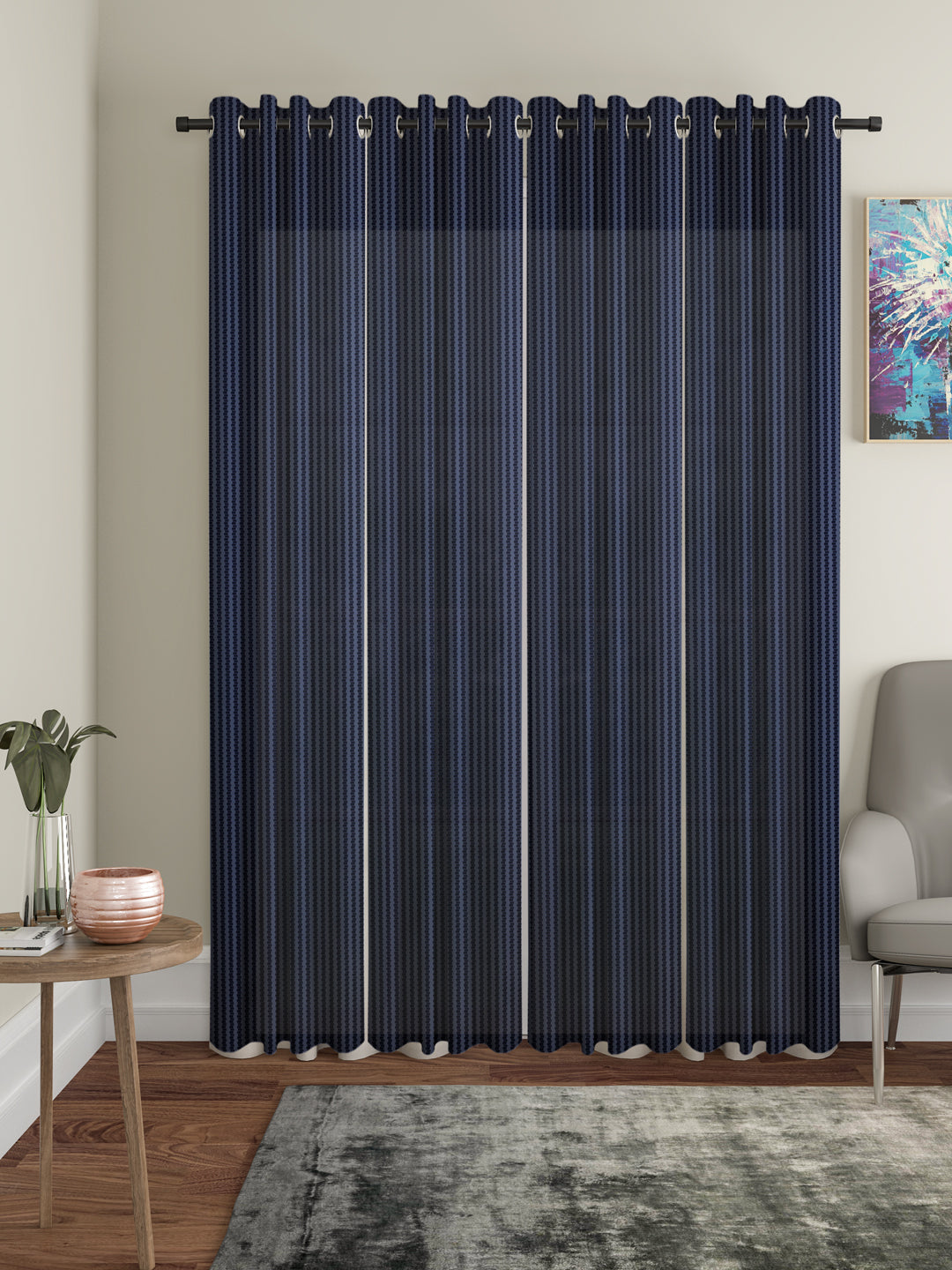 Geometric Design Door Curtain Pack of 4 image 0