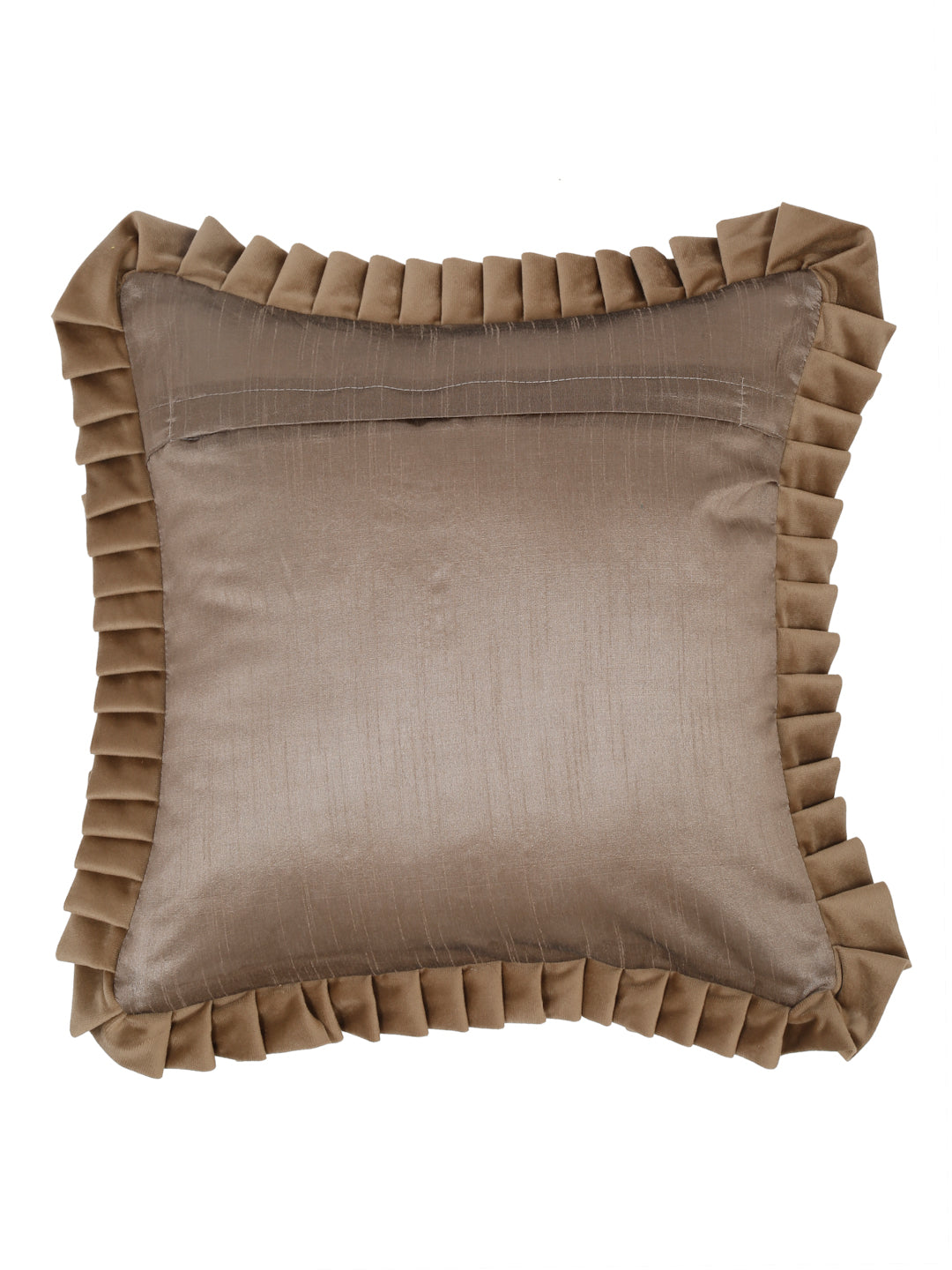 SOFT QUILTED VELVET FRILLED CUSHION COVERS image 3