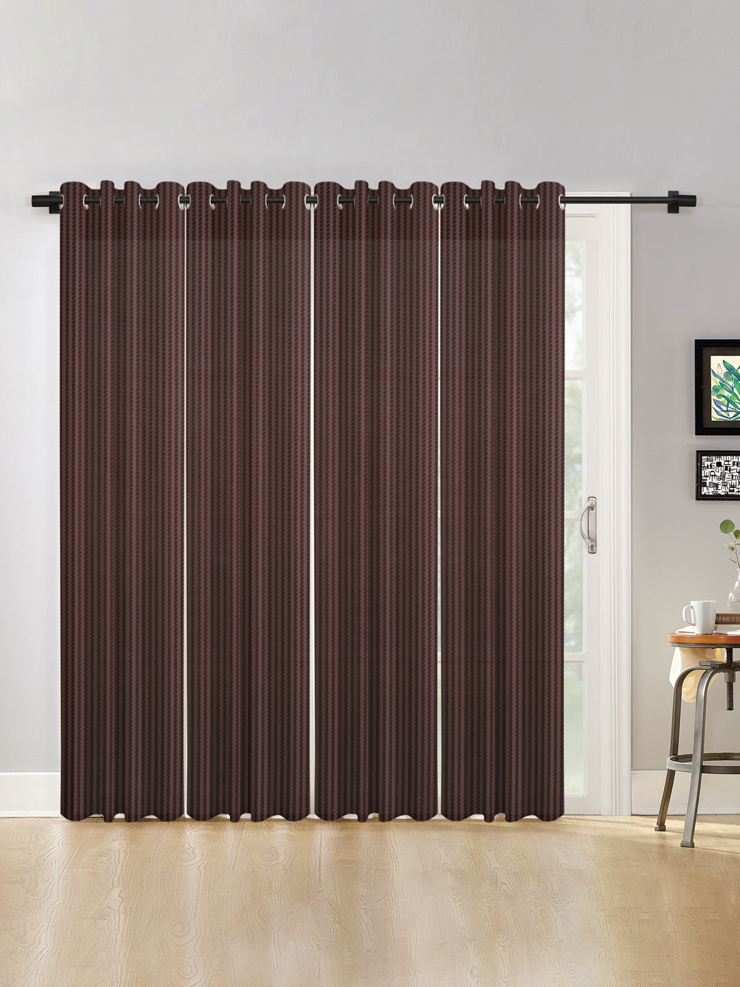 Geometric Design XL Door Curtain Pack of 4 image 0